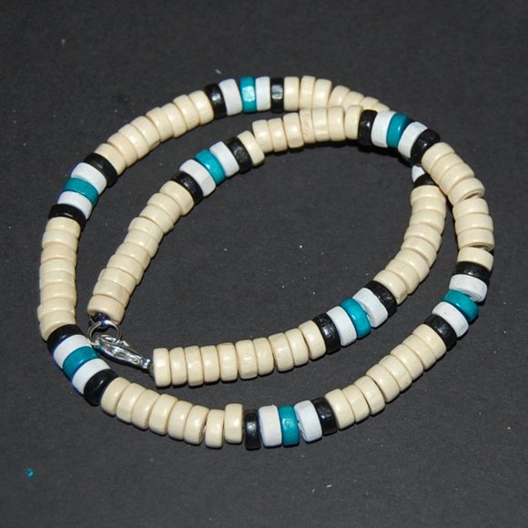 Men Necklace,Wood Necklace,Surfer Necklace,Tribal Style,Chocker,Beach Necklace - Picture 3 of 3